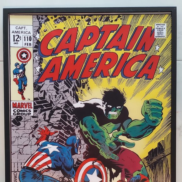 Captain America 110 Comic Cover silk canvas Fabric Poster (36" x 24") - Picture 2 of 3